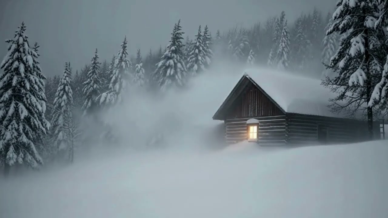 SNOW BLIZZARD ❄️ HOWLING WINTER WIND FOR DEEP SLEEP & RELAXATION