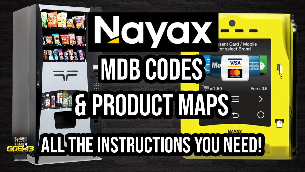 Nayax Credit Card Reader! Getting MDB Codes And Setting Up Product Map!