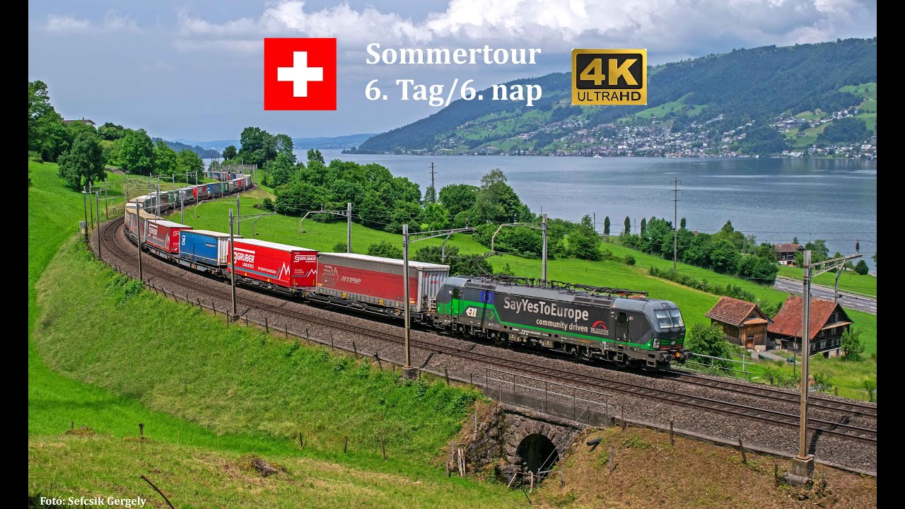 Züge in der Schweiz / Frick, Arth, Ingenbohl / Sommertour 6. Tag / Nyári túra 6. nap / 04.06.25