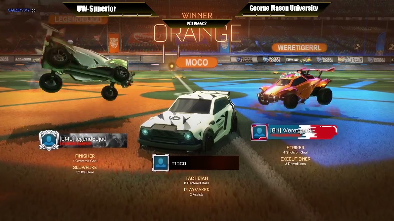 UWS ESports vs George Mason University - PCL Rocket League - Week 2