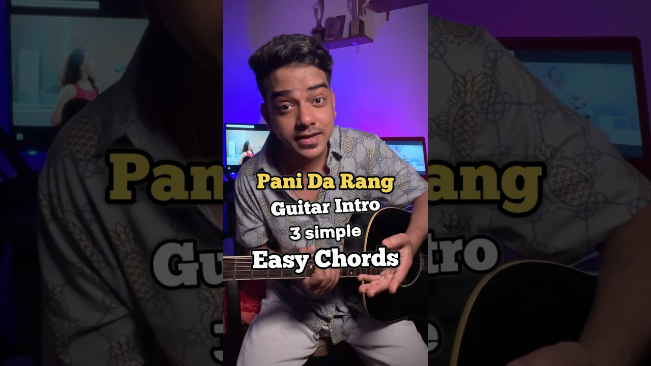 Pani Da Rang | Guitar Lesson | Easy Chords | #panidarang #guitarchords