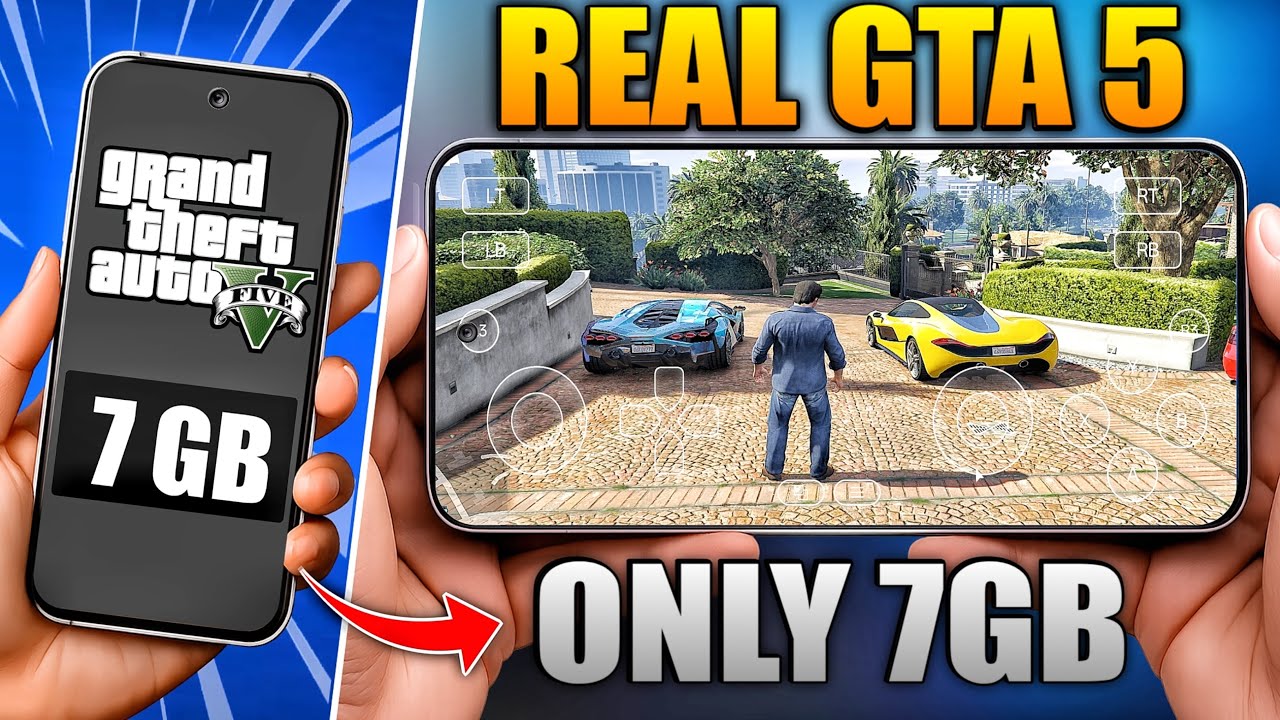 GTA 5 Only 7GB 🤯| Low End Android Can Run This ?