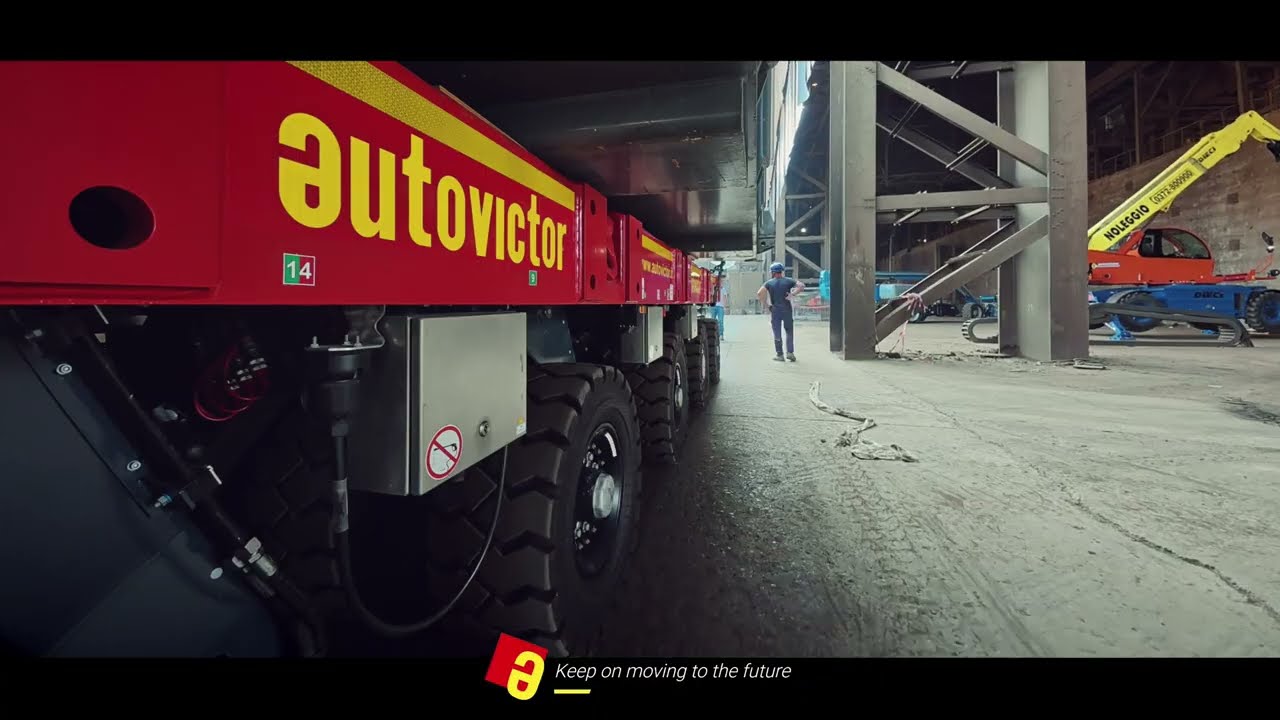 Heavy transport of a 200 t transformer by means of Autovictor SPMT 's