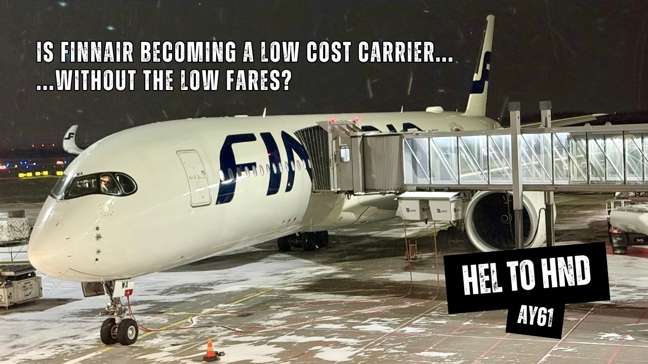 FINNAIR A350-941 AY61 Economy Class - Helsinki to Tokyo (HND), Tampere To Tokyo, Disappointing (4K)