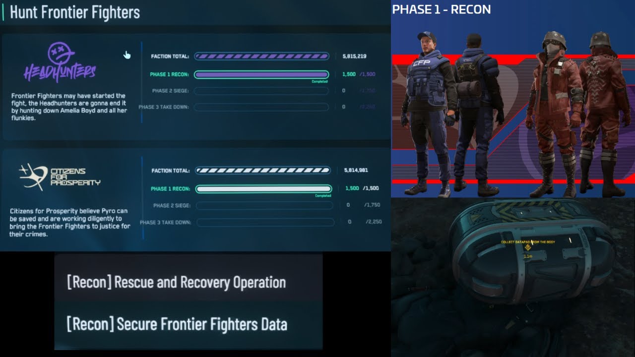 Phase 1 - Recon Guide - Hunter Frontier Fighters 4.3.2