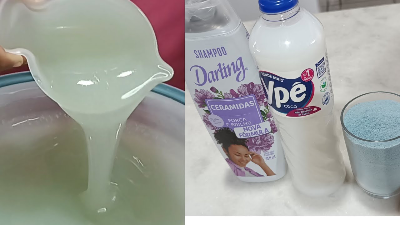 Sabão líquido caseiro lava roupas com esses três ingredientes, o sabão ficou potente e incrível