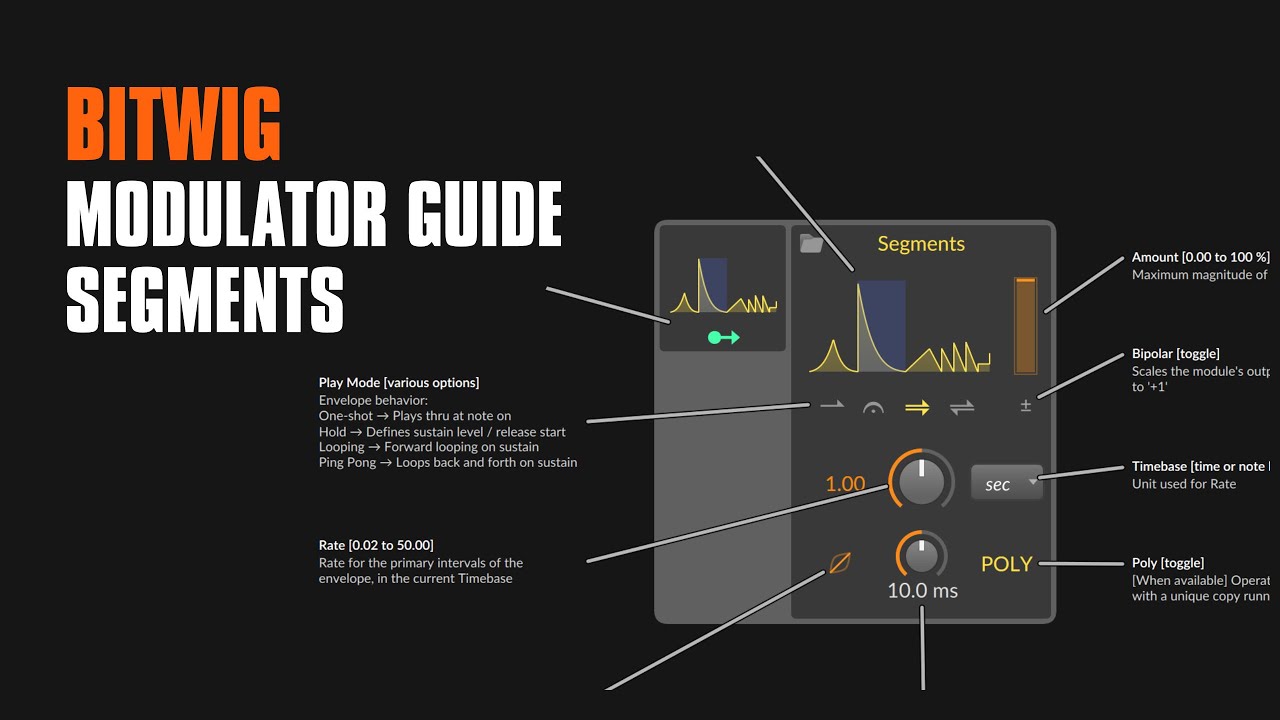 Segments (Envelope) - Bitwig Modulator Guide