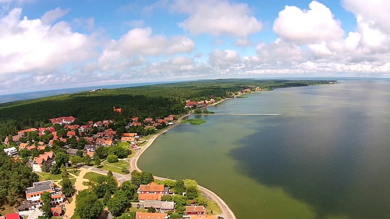 Video above Nida shores, Curonian spit, Kurische Nehrung, Lithuania
