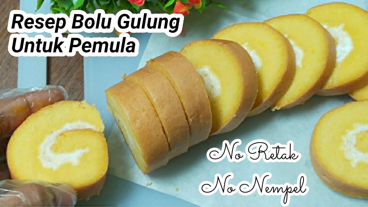 Cara membuat bolu gulung 3 telur