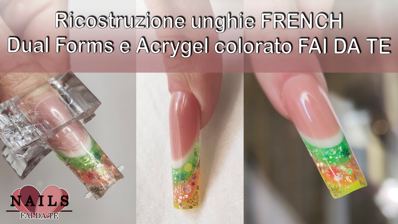 French in struttura con Dual forms e Acrygel colorato Fatto da me
