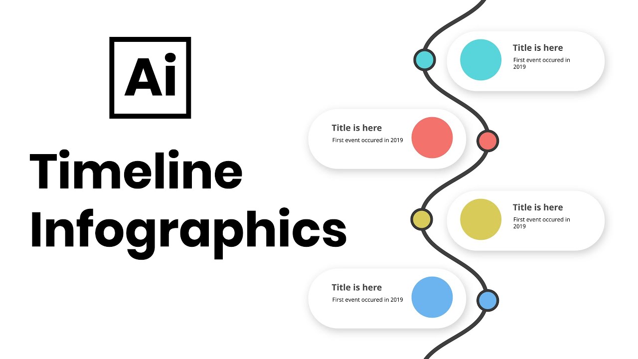 Timeline infographics tutorial in Adobe Illustrator CC