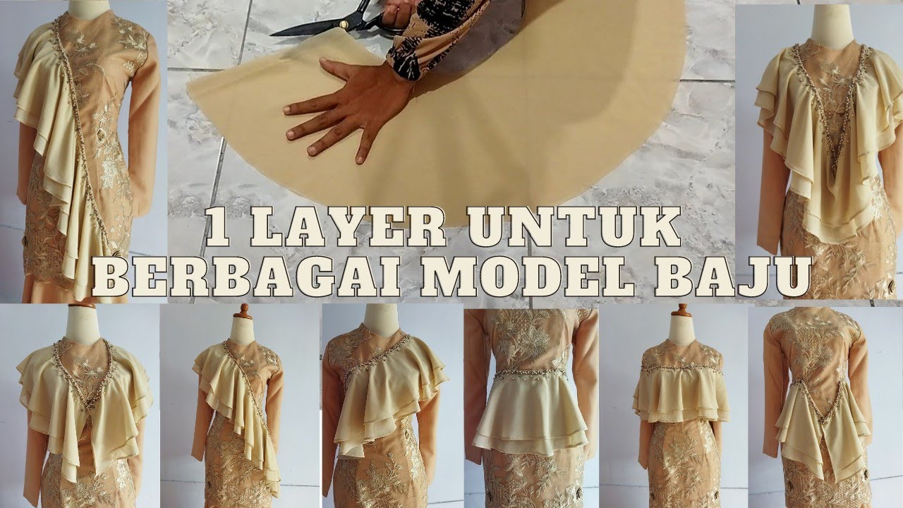 cara membuat layer selendang mutiara bisa untuk berbagai macam model baju