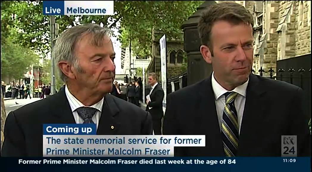 Dan Tehan - Malcolm Fraser State Funeral (27th March 2015)