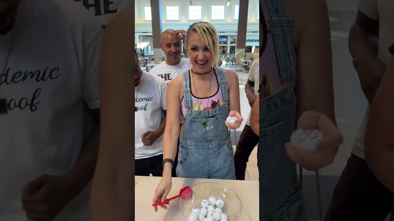 Life-changing prize game in public makes people happy ￼