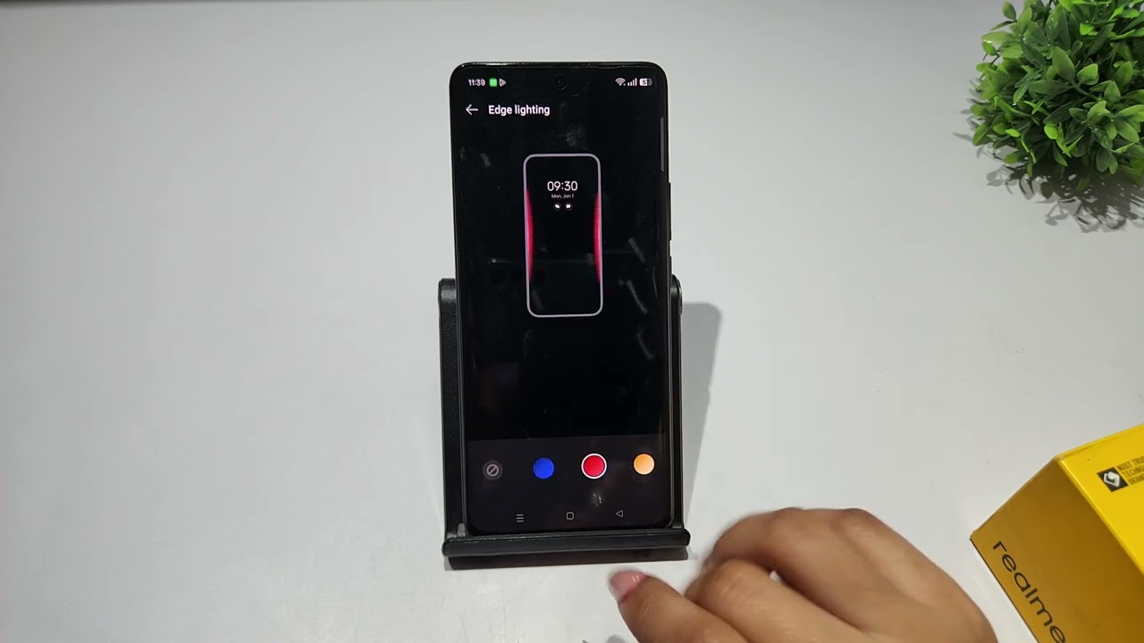 Set notification edge lighting realme narzo 90x 5g | realme narzo fingerprint animation kaise badale