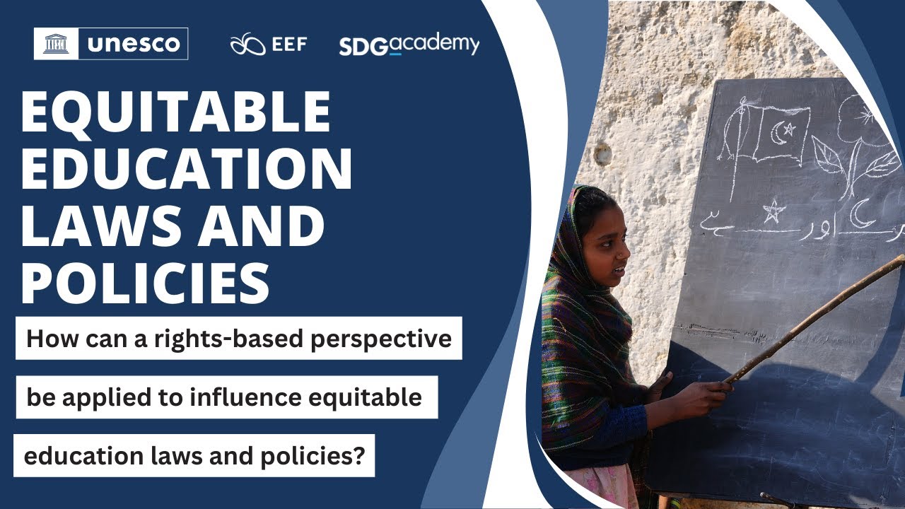 How can a rights-based perspective be applied to influence equitable education laws and policies?