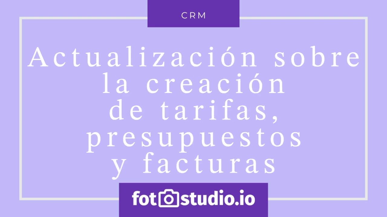 Actualización Fotostudio: Facturas y presupuestos más claros y seguros