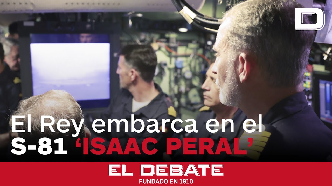 El Rey realiza su primera inmersión en el submarino S-81 'Isaac Peral', el más moderno de la Armada