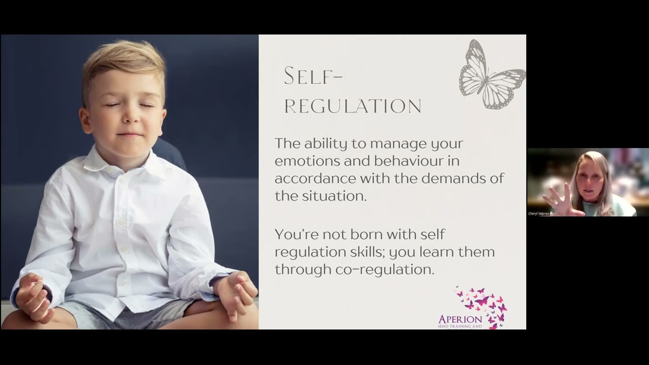 Behaviour Webinar: Co regulation into Self-Regulation with Cheryl Warren