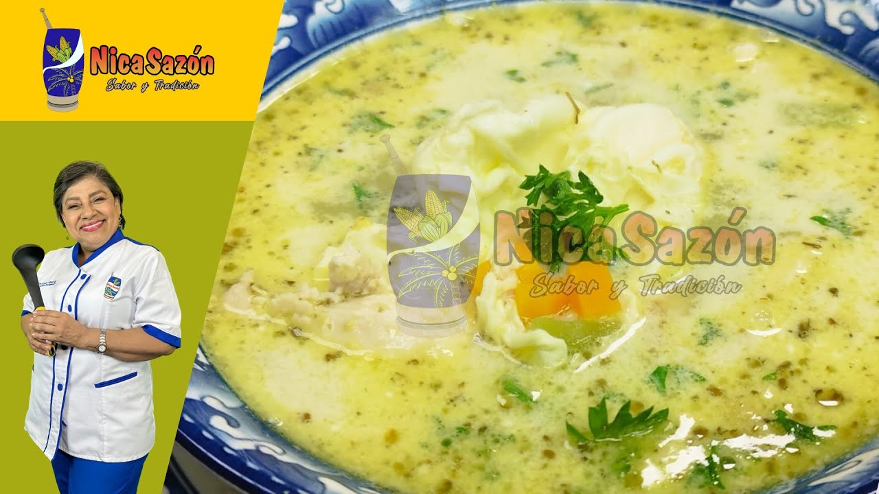 María Esther López | Sopa de fideos con pollo y huevo