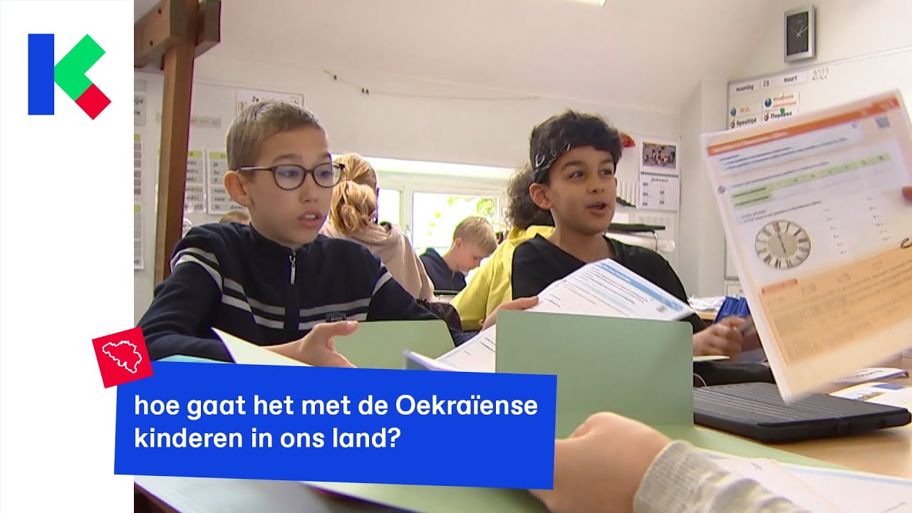 Maksym en Livbov komen uit Oekraïne en gaan nu hier naar school