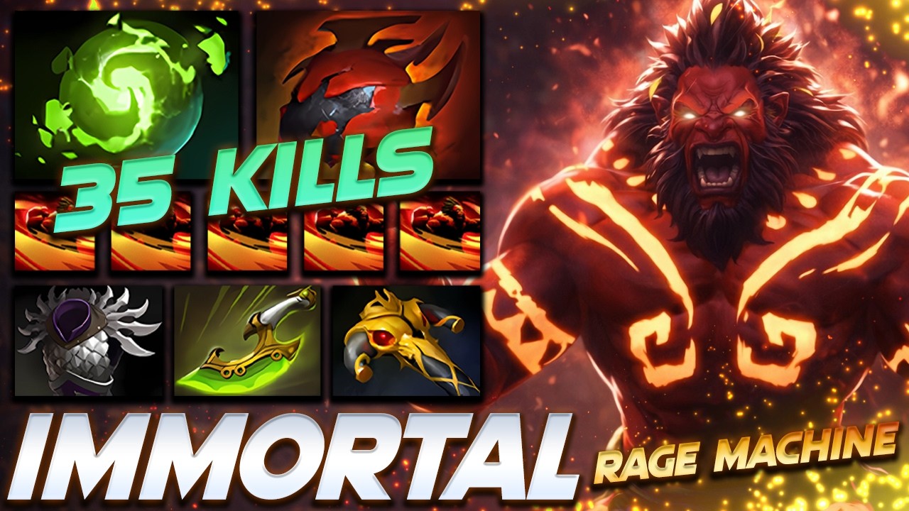 AXE 35 FRAGS - RAGE MACHINE - Dota 2 Pro Gameplay [Watch & Learn]