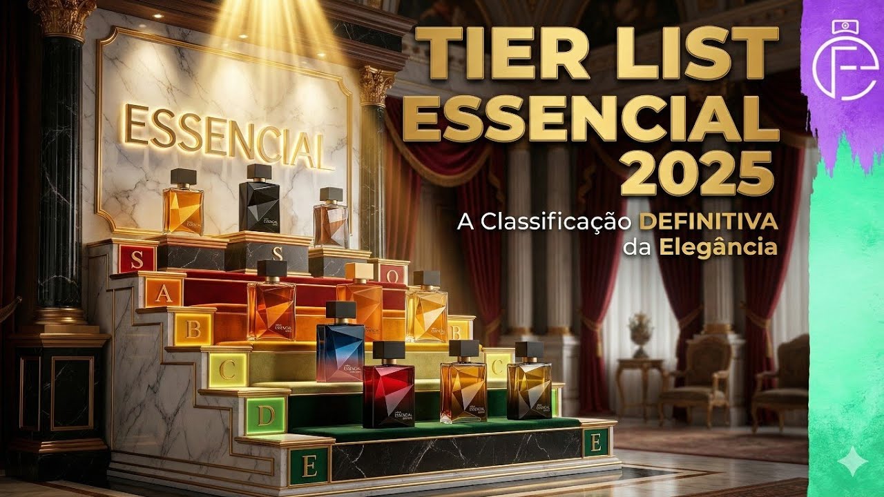 Guia da linha de perfumes Essencial da Natura no formato #tierlist