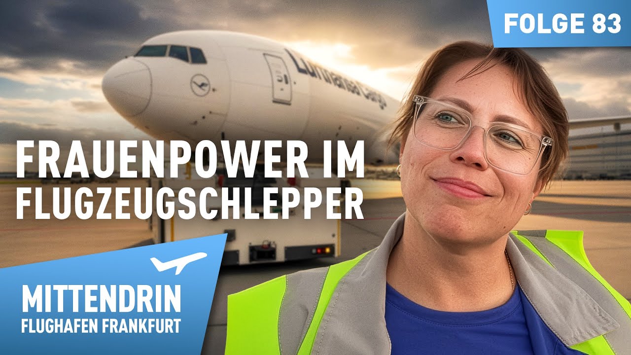 Frauenpower im Flugzeugschlepper mit Ioulita | Mittendrin - Flughafen Frankfurt 83