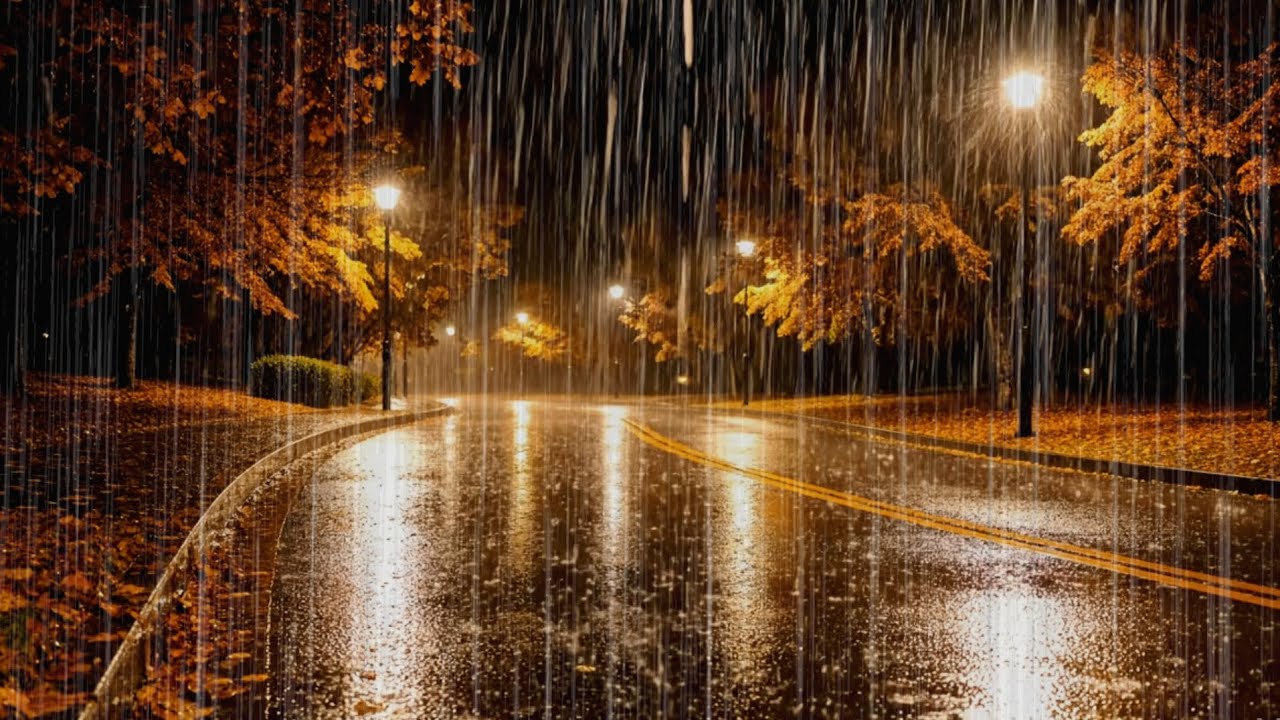 Heavy Rain Sounds for Deep Sleep | Powerful Real Rainstorm Ambience All Night (No Music) 9