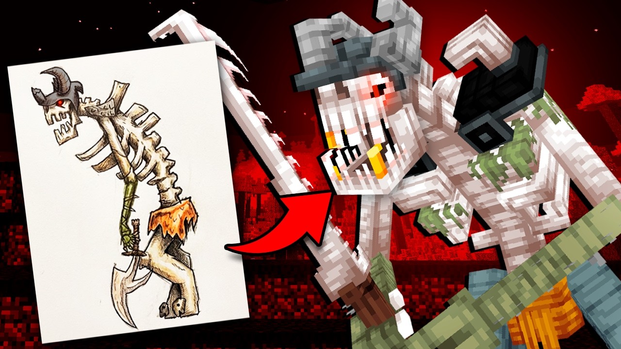 Convertí tus DIBUJOS en MOBS de Minecraft #4