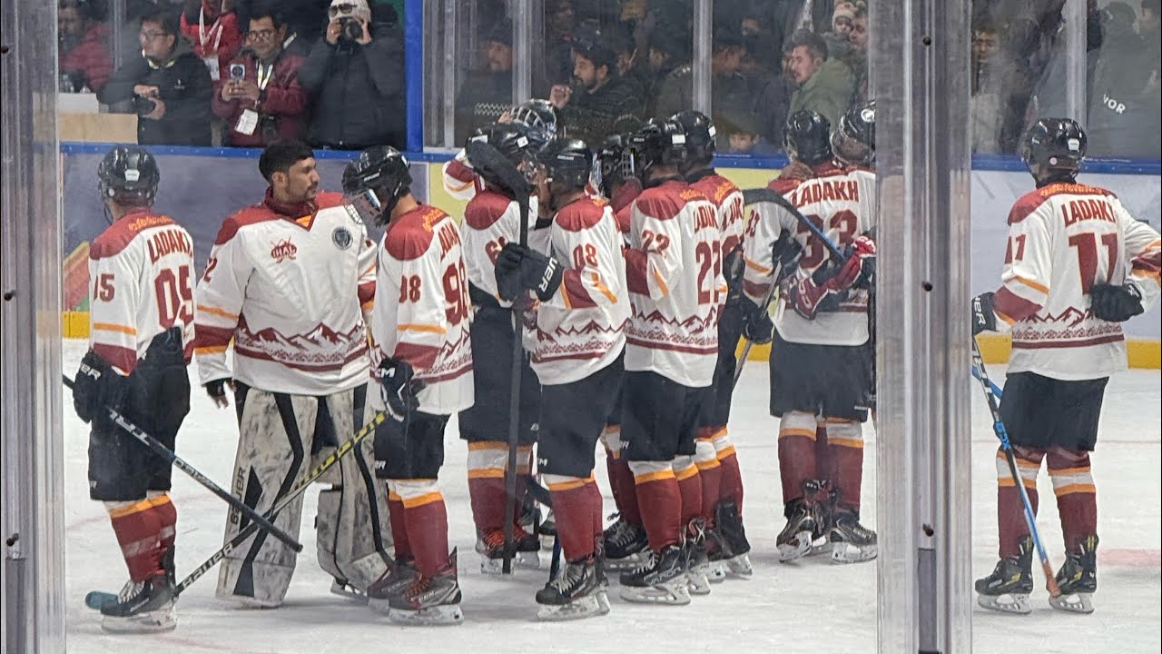 Ice hockey-Khelo India Winter Games 2026 || ITBP Vs LADAKH || #kheloindia #icehockey #wintergames 