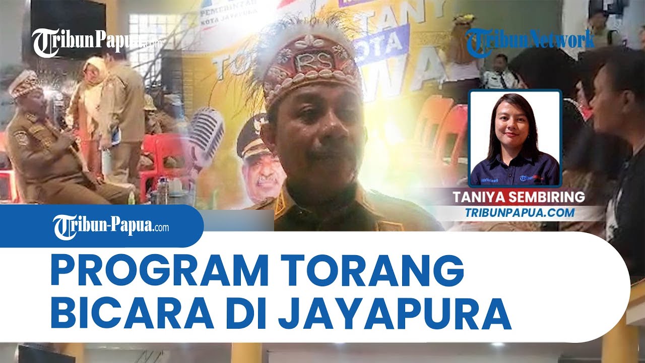 Program Torang Bicara di Balai Kota Jayapura, Rustan Saru Dibanjiri Pertanyaan dan Aspirasi Warga