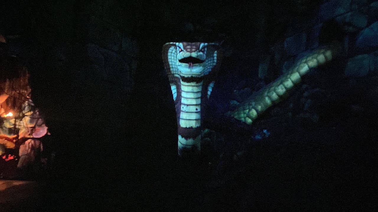 Indiana Jones Adventure Temple of the Forbidden Eye with New Effects & Low Light Disneyland 2023