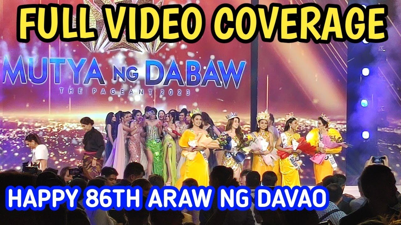 MUTYA NG DAVAO 2023 CORONATION NIGHT FULL VIDEO COVERAGE
