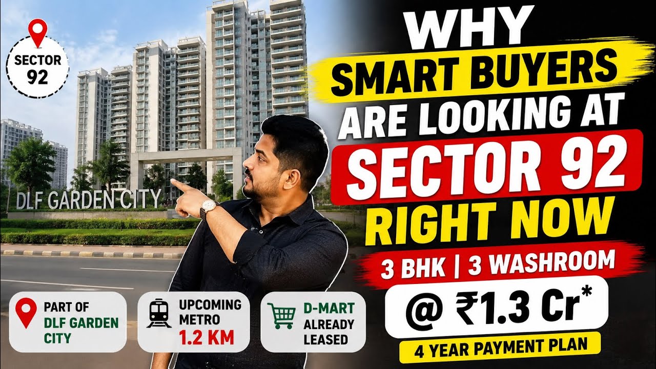 Sector 92 Gurgaon Gets Its Biggest Budget Launch | 3 BHK @ ₹1.3 Cr | 4-Year Payment Plan