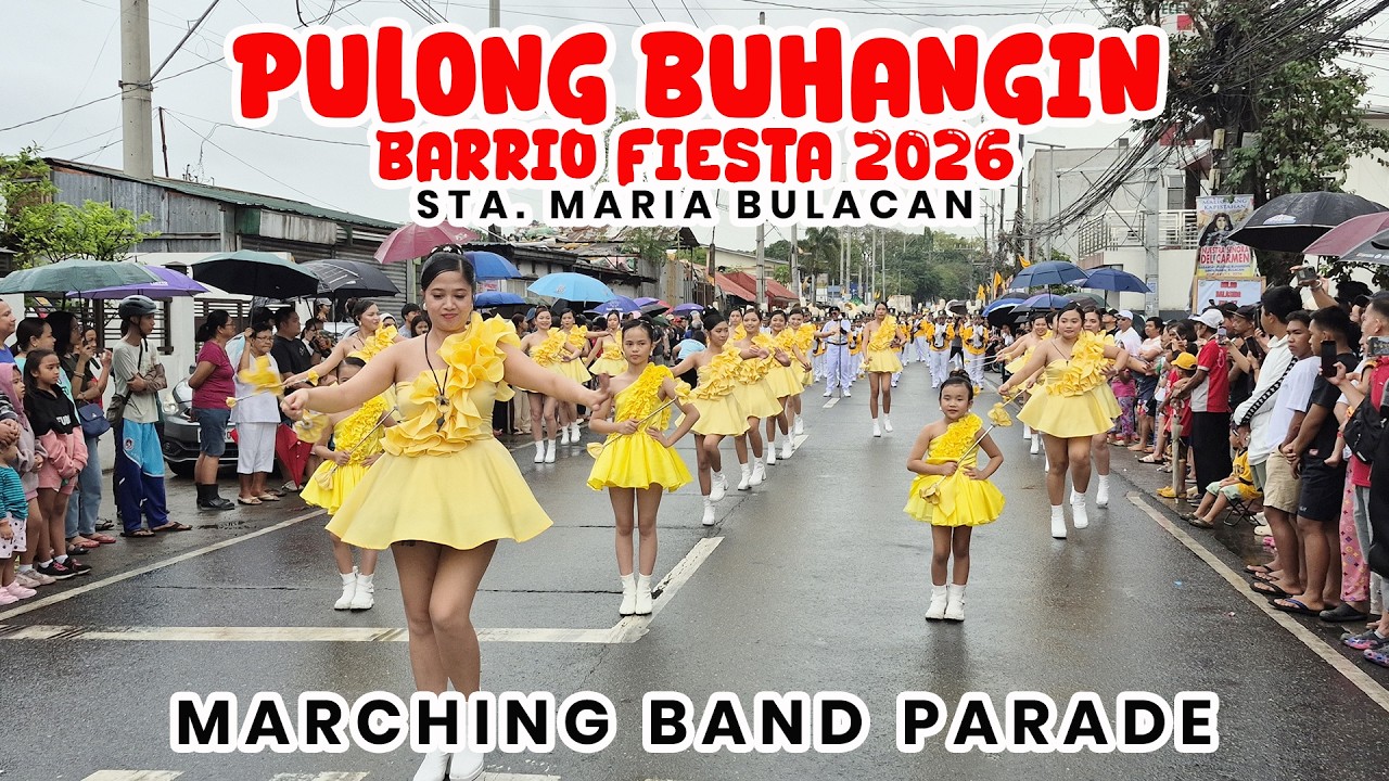 PULONG BUHANGIN BARRIO FIESTA 2025 MARCHING BAND PARADE - Sta. Maria Bulacan