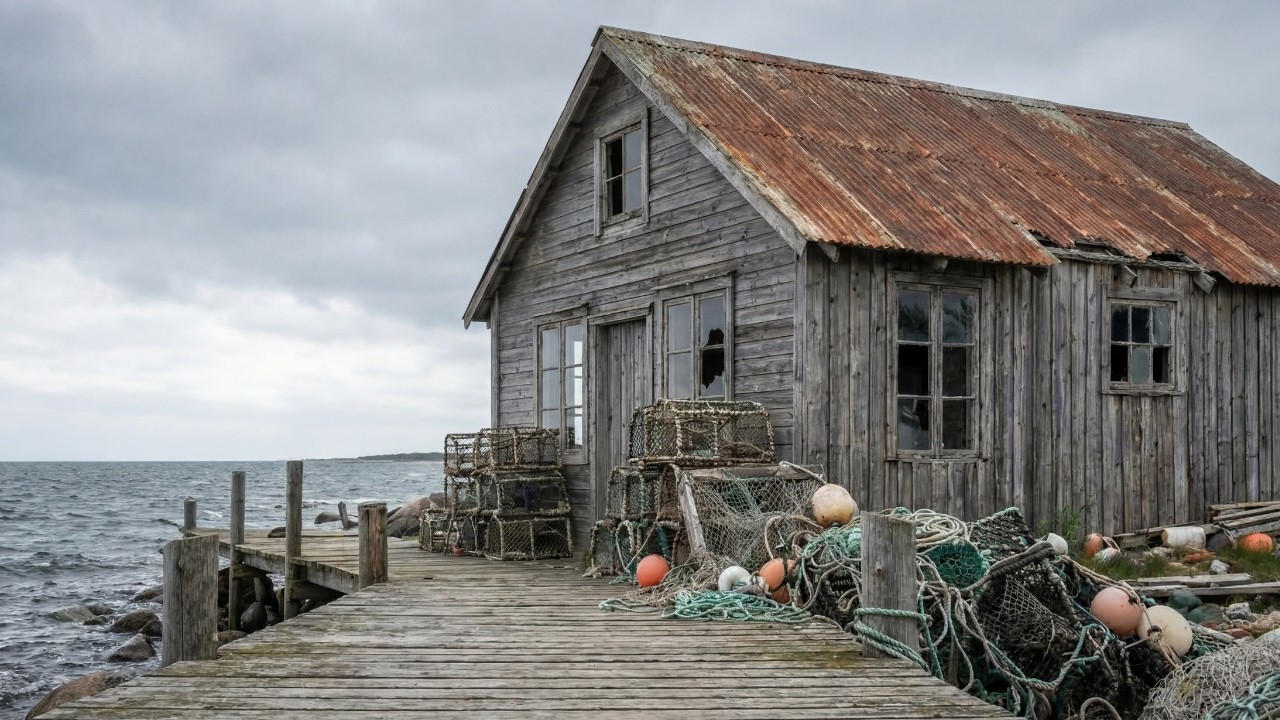 From Forgotten Fisherman’s House to Secret Hidden Coastal Haven — Realistic Solo Build ASMR (#2)