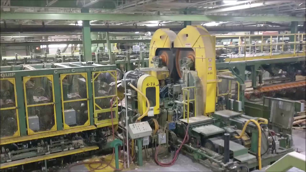 Inside a sawmill