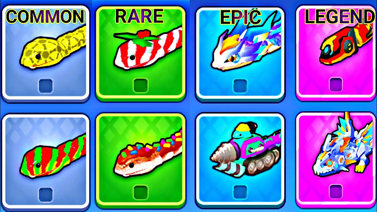 Snake Clash - Common Vs Rare Vs Epic Vs Legend Snake Comparison! Which Snake Skin is Best ? #16