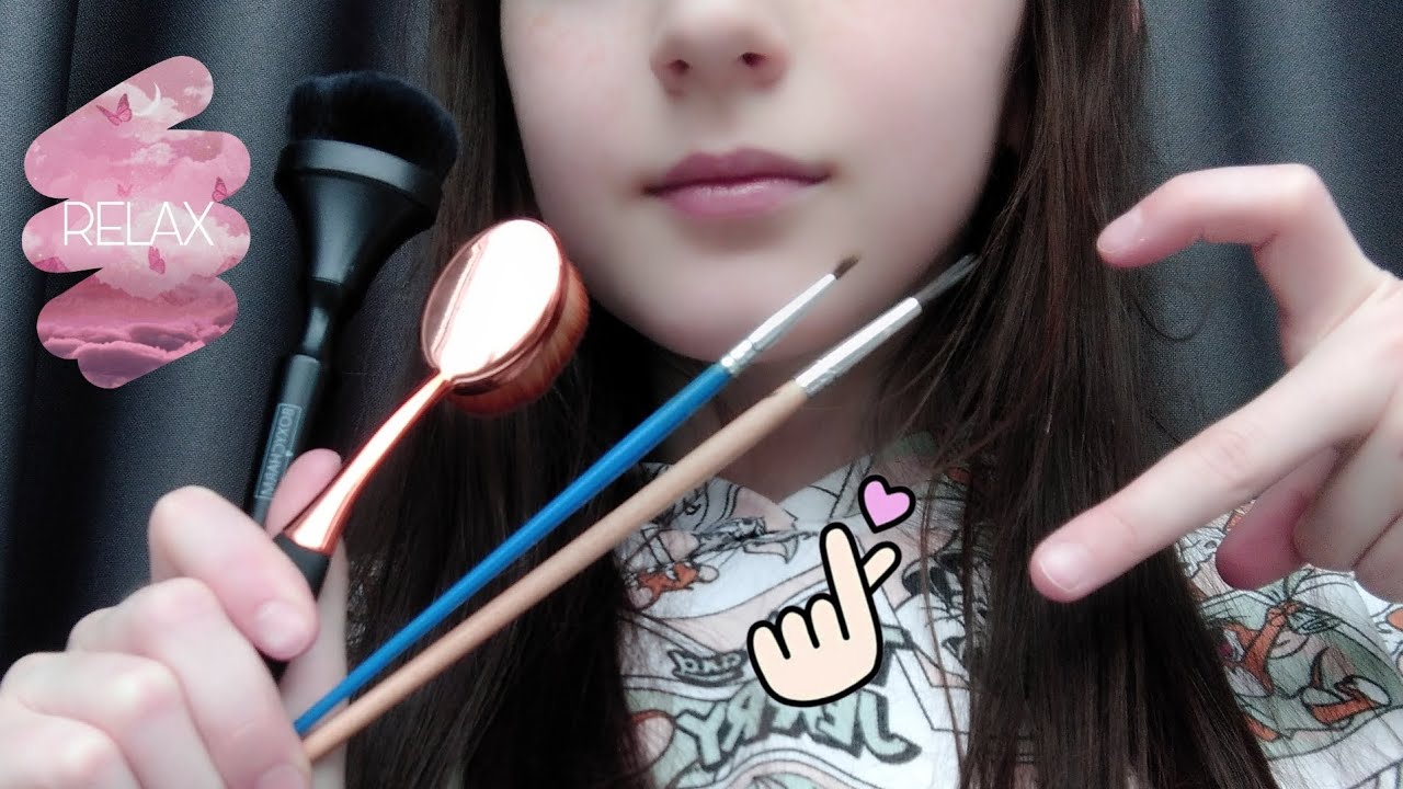 •асмр кисточки🖌️• асмр •кисточки на микрофон• asmr brushes•