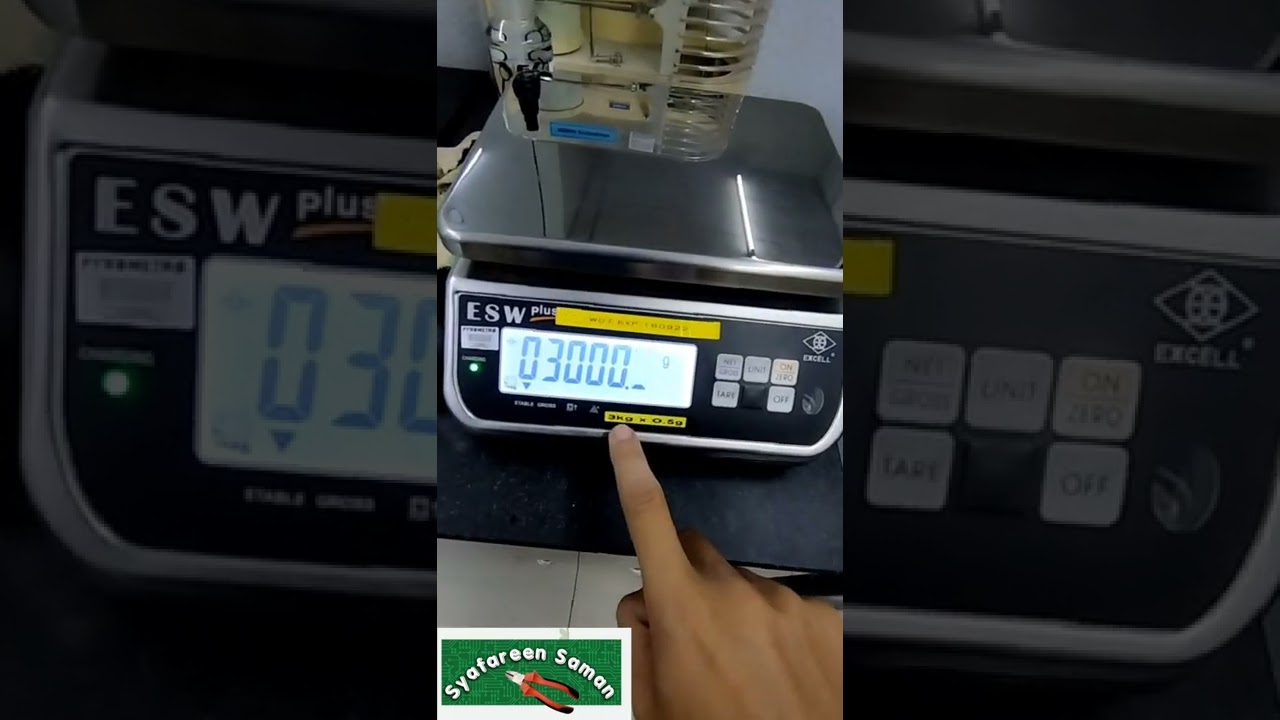 calibration Balance Excell ESW plus