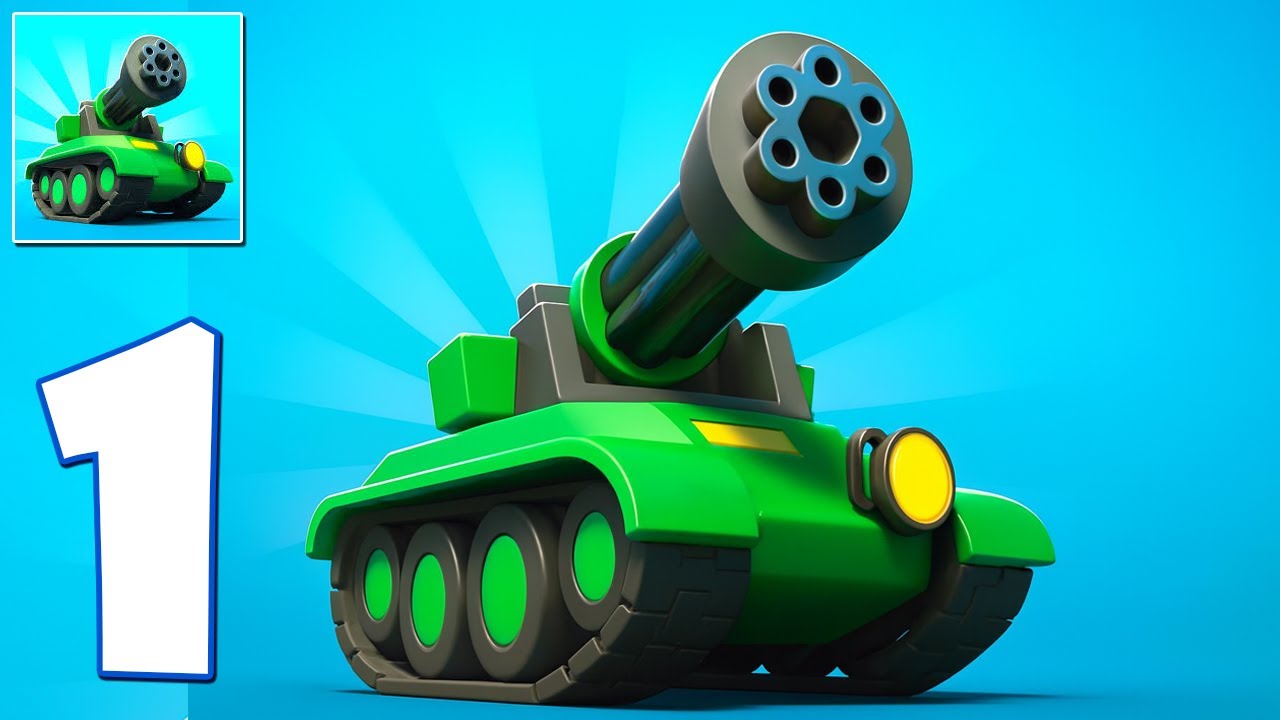 Tank Sniper - Gameplay Walkthrough Part 1 - Shooting, Update, Merge and Battle (Android,iOS)