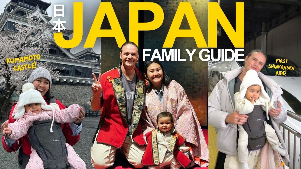 Family Travel Vlog in Japan. Kumamoto Castle - Shinkansen | How to travel with a baby