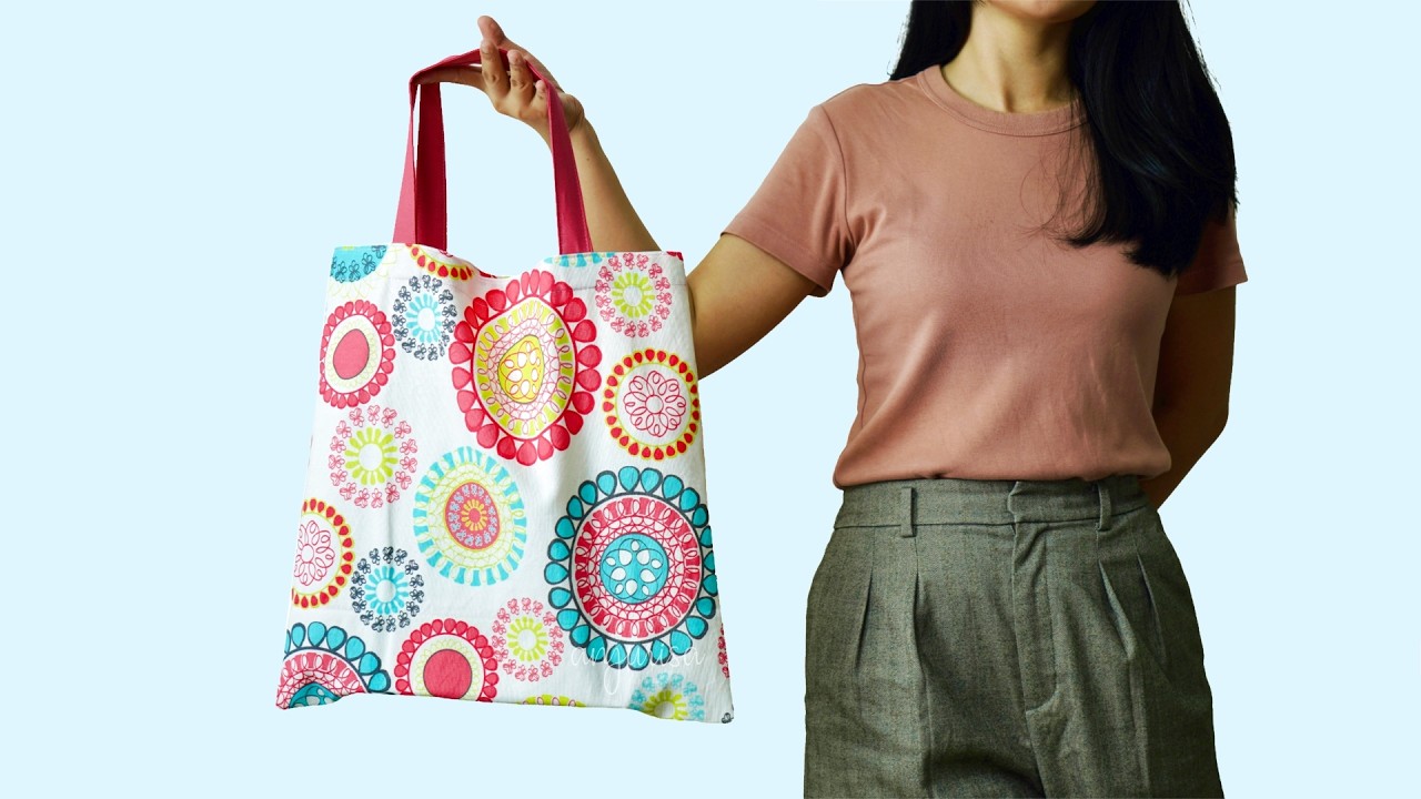 NO LINING Needed! EASIEST Tote Bag You’ll Ever Sew ✨