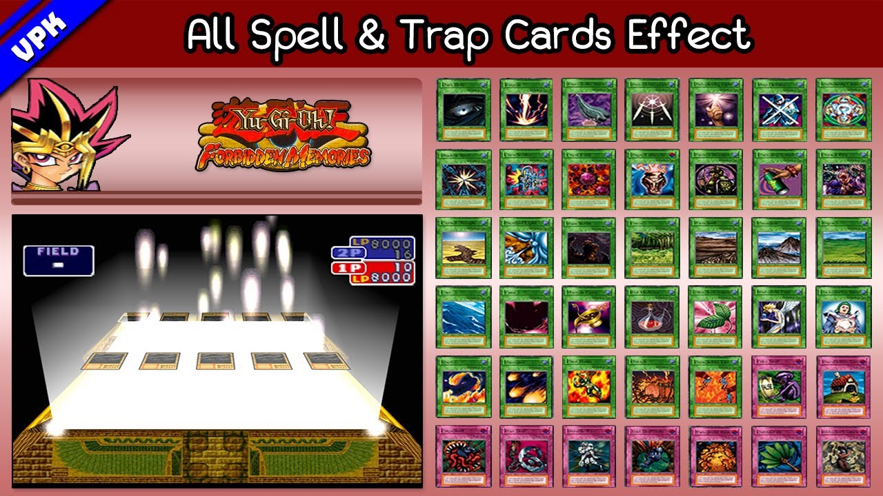 Yu-Gi-Oh! Forbidden Memories [PS1] - All Spell and Trap Cards Effect
