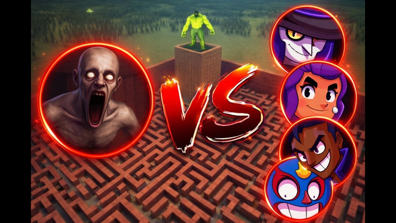 HULK vs Brawl Stars in Garry’s Mod… Who Survives? #garrysmod #nextbots