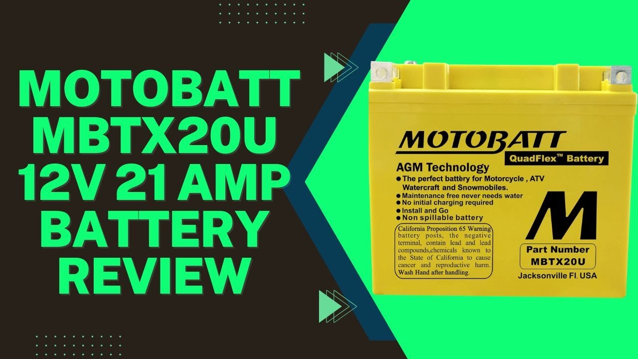 MotoBatt MBTX20U AGM Battery Full Review | Specifications, Features, Pros & Cons