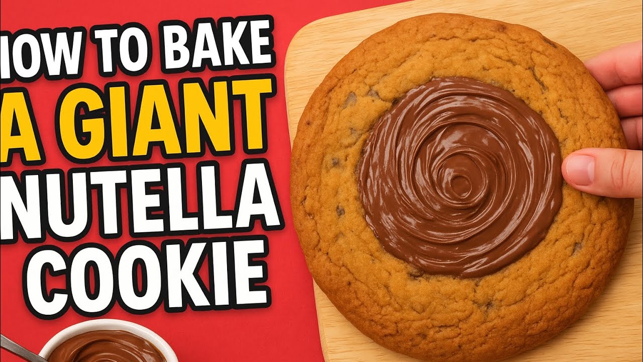 How to make a Giant Nutella Cookie Step-By-Step Guide!