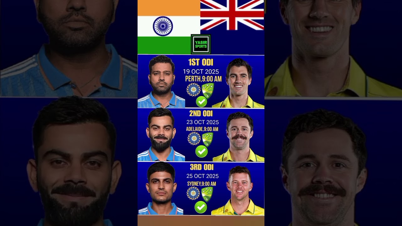 india tour of Australia 2025 ll india vs Australia ODI series schedule announced 🚨🛑 #viratkohli