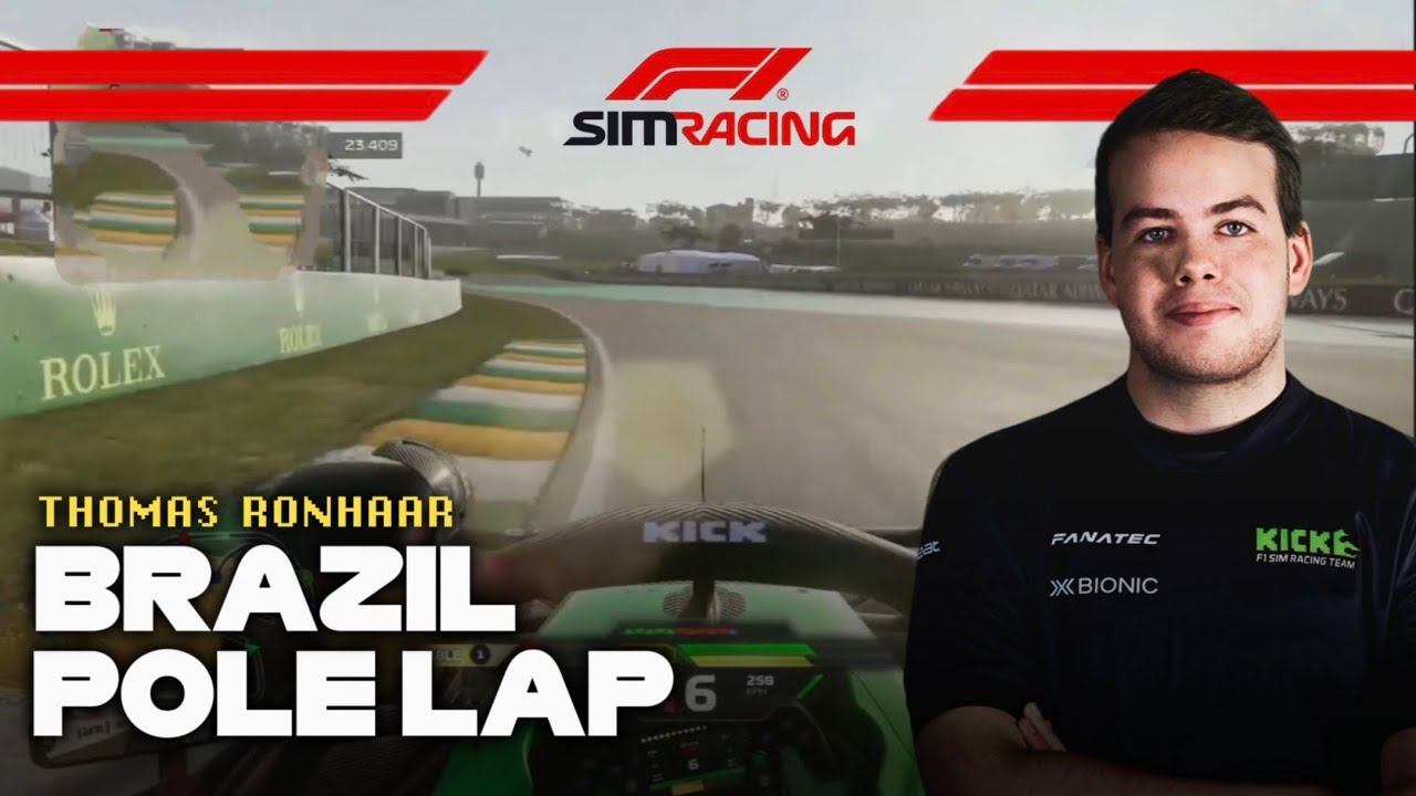 Thomas Ronhaar's F1 Sim Racing Brazil Pole Lap - 1:06.082